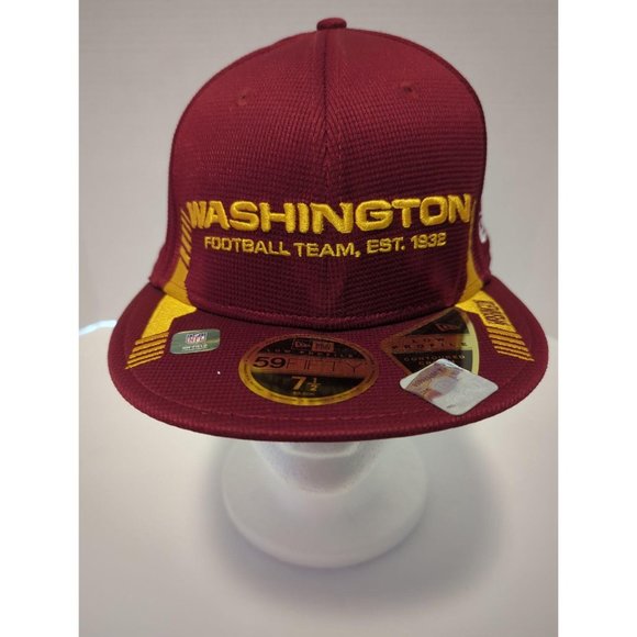 7 1/2 - Washington Football Team New Era 2021 NLow Profile 59FIFTY Fitted Hat - - Picture 1 of 5
